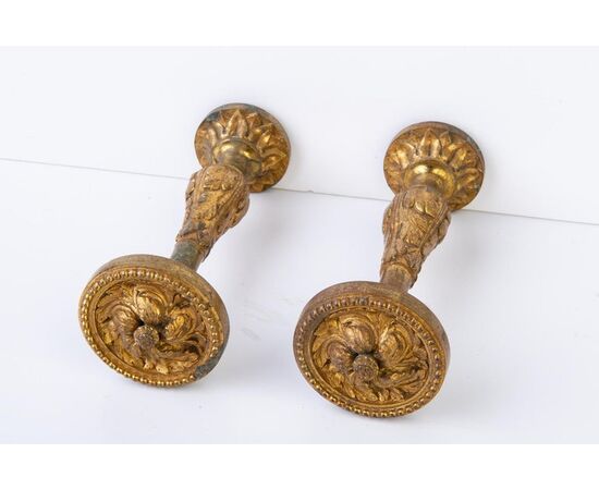 Coppia di reggitenda in bronzo - O/6840 -