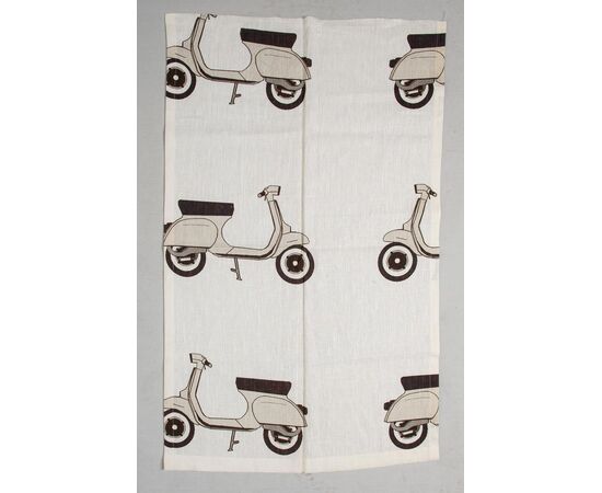 Pair of cushions and two linen panels - B/2109 -