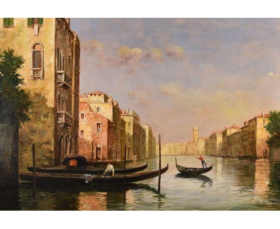 View of Venice with the Grand Canal, Antoine Bouvard, known as Marc Aldine (L'Isere 1875 - Paris 1957)