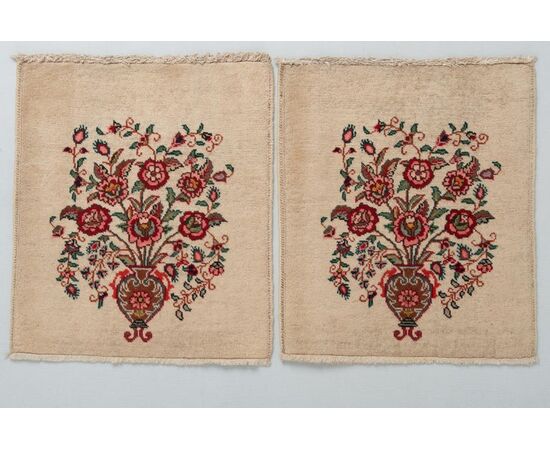 Pair of small TABRIZ rugs - no. 527 and 528 -