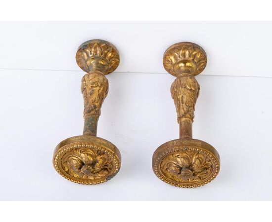 Coppia di reggitenda in bronzo - O/6840 -