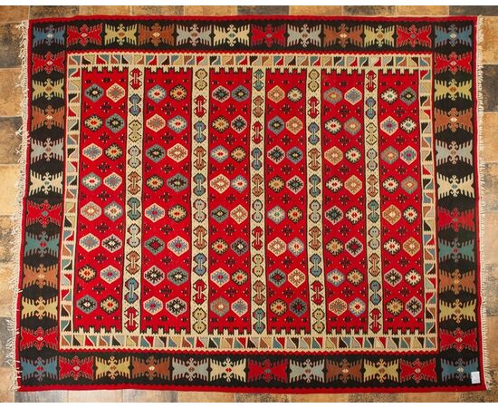 Large square GOCMEN kilim - no. 179 -