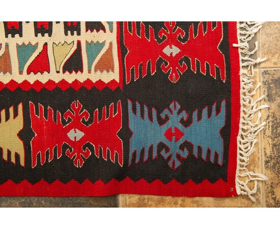 Large square GOCMEN kilim - no. 179 -