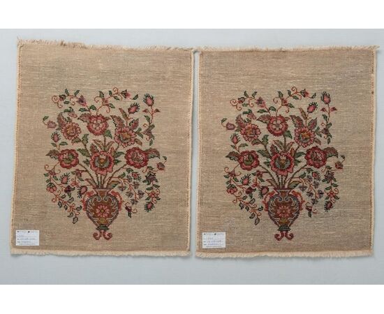 Pair of small TABRIZ rugs - no. 527 and 528 -