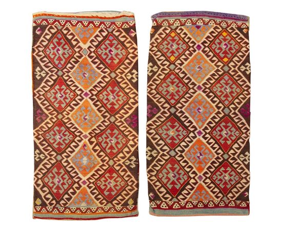 Coppia cuscini kilim KURDESTAN - n. 335 e 336 -