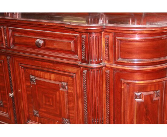 Pair of large mid-1800s mahogany Louis Philippe style servants