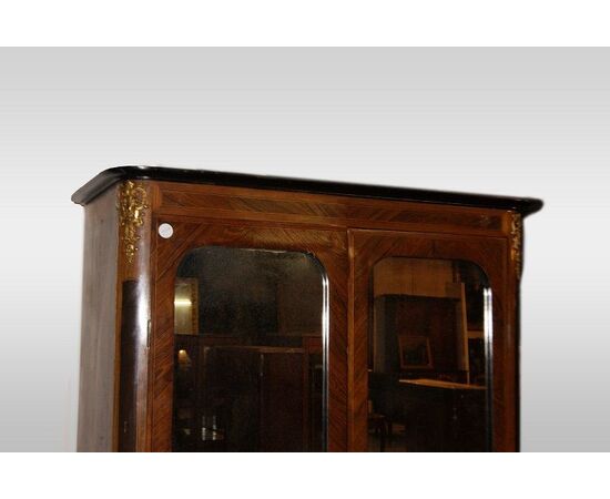 Vetrina armadio francese stile Reggenza del 1800 con specchi antichi