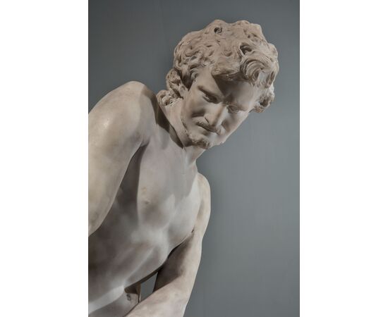 Carlo Romano (Viggiù, 1810 - Milano, 1883)  "Sansone che sbrana il leone"