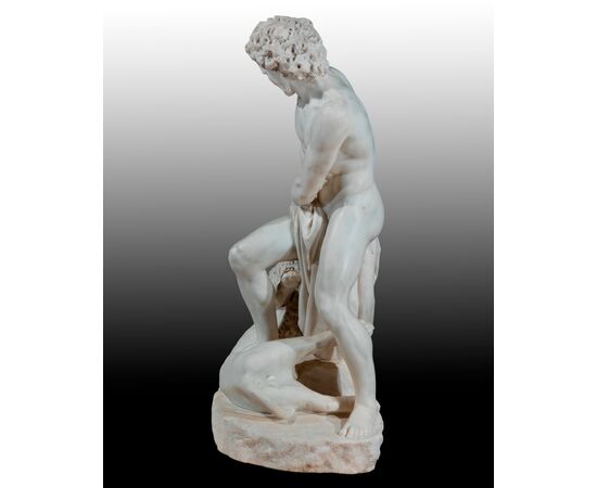Carlo Romano (Viggiù, 1810 - Milano, 1883)  "Sansone che sbrana il leone"