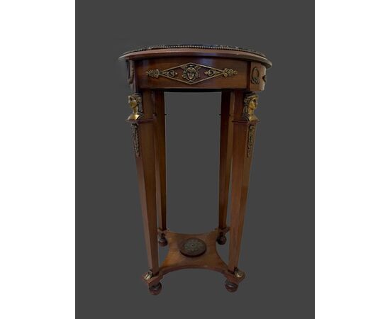 Small table with bronzes