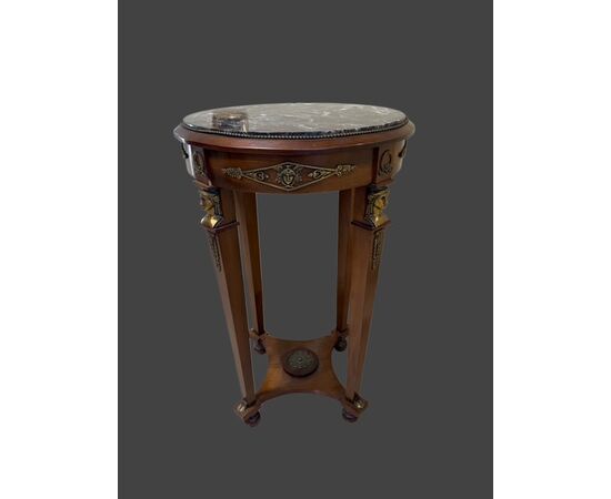 Small table with bronzes