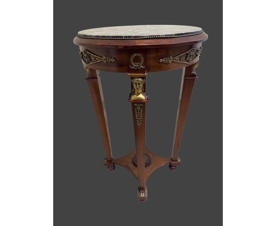 Small table with bronzes