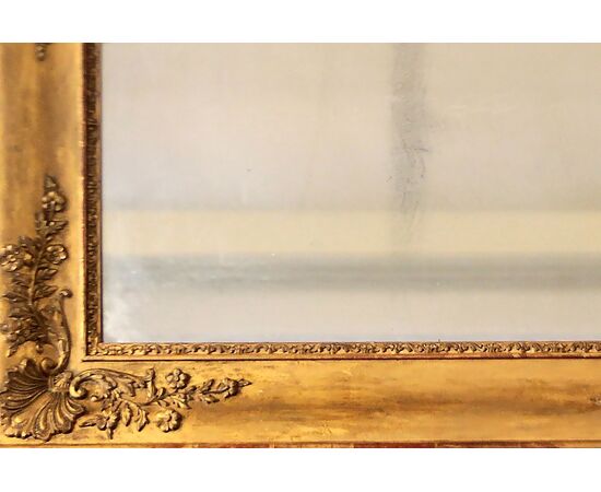 French rectangular mirror, Empire style, from the 19th century
