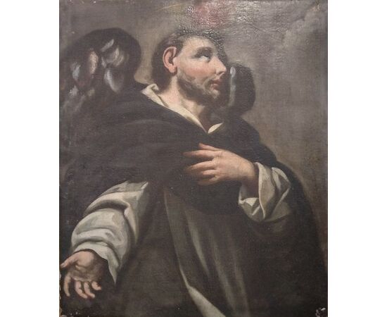 17th-century Italian oil painting on canvas depicting Saint Vincent