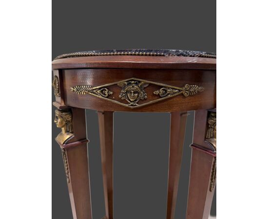 Small table with bronzes