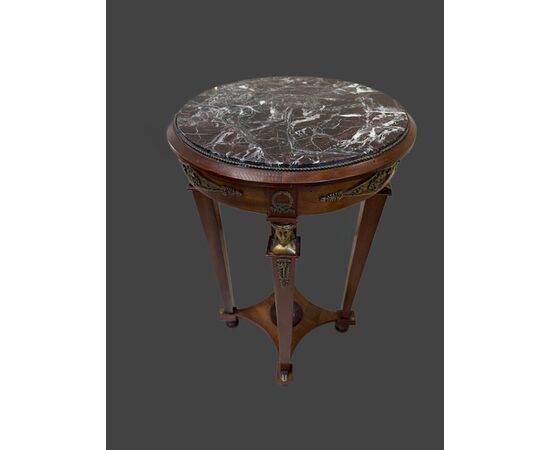 Small table with bronzes