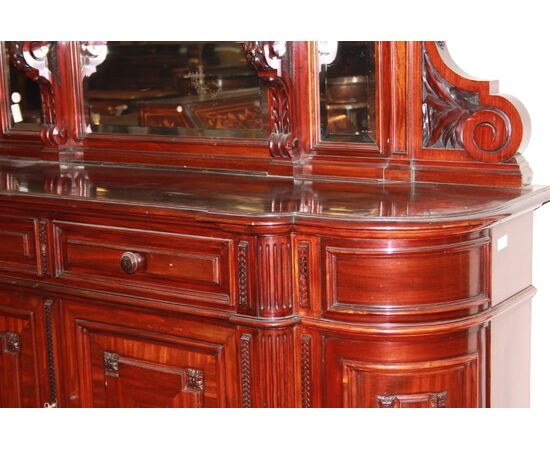 Pair of large mid-1800s mahogany Louis Philippe style servants