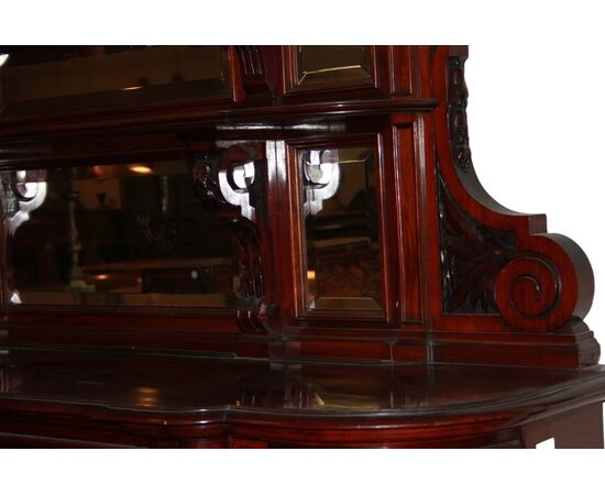 Pair of large mid-1800s mahogany Louis Philippe style servants