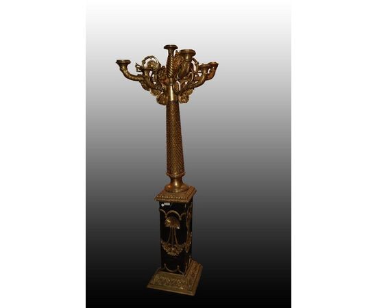Coppia di Candelieri Giganti del 1800 francesi stile Impero