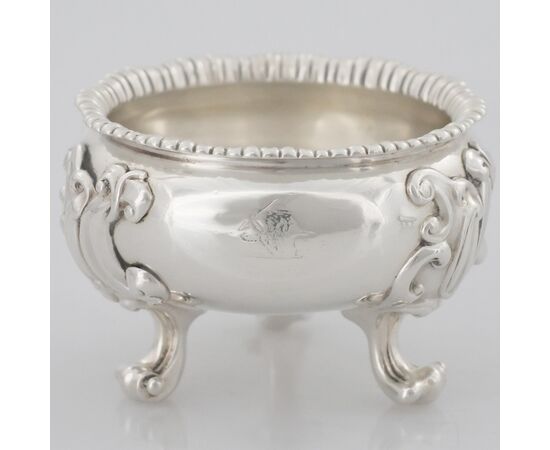 Pair of George IV sterling silver salt cellars, Paul Storr, London, 1820