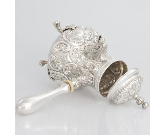 925 silver chocolate pot, Italy, Milan, last quarter of the 20th century