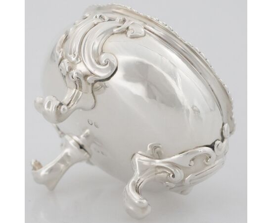 Pair of George IV sterling silver salt cellars, Paul Storr, London, 1820