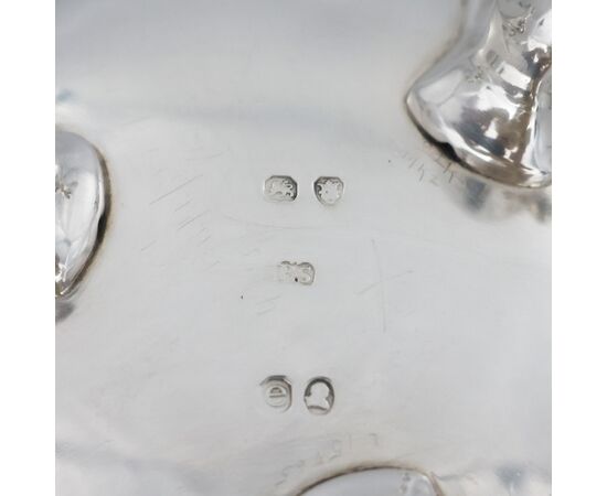 Pair of George IV sterling silver salt cellars, Paul Storr, London, 1820