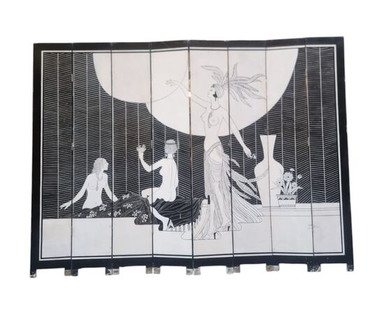 Art Deco folding screen