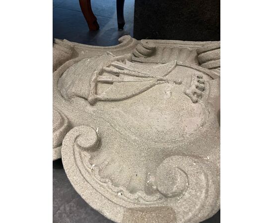 Stone coat of arms