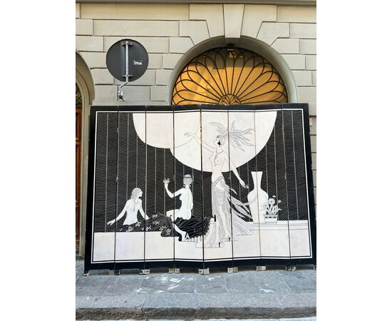 Art Deco folding screen