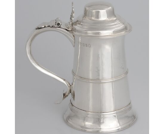 George III sterling silver tankard, Peter & Ann Bateman, London, 1791