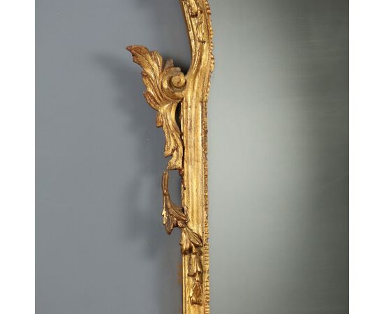 Specchiera in Legno Intagliato Italia Metà XX Secolo