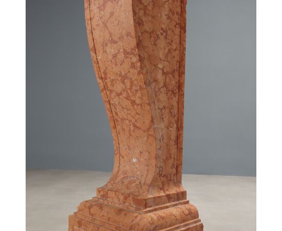 Colonna Decorativa in Marmo Rosso di Verona Italia XX Secolo
