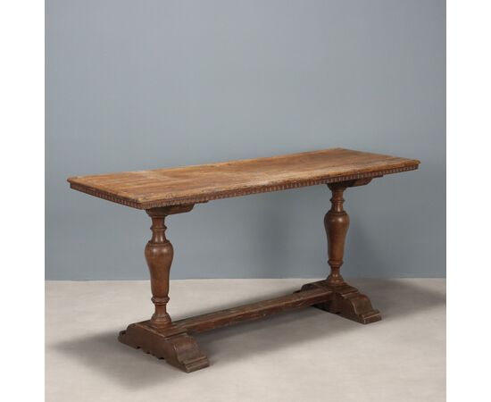 Italian Walnut Table, 20th Century