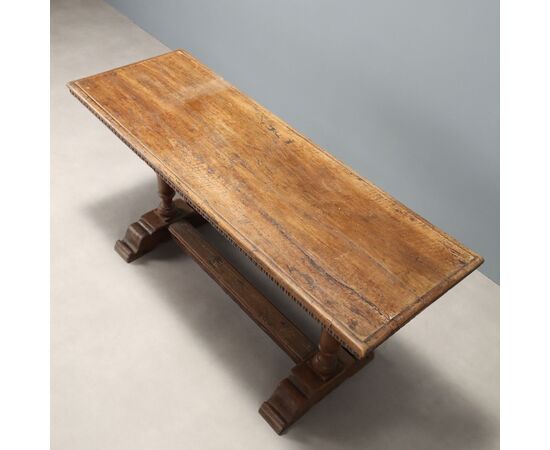 Italian Walnut Table, 20th Century