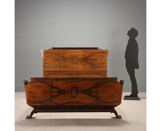 Letto Art Decò Italia Prima Metà XX Secolo