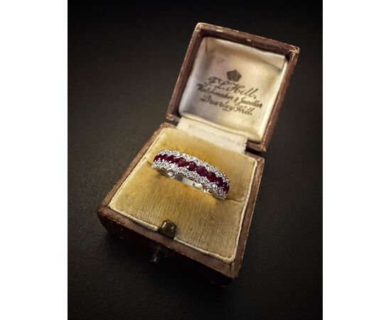 Ring with Rubies and Diamonds