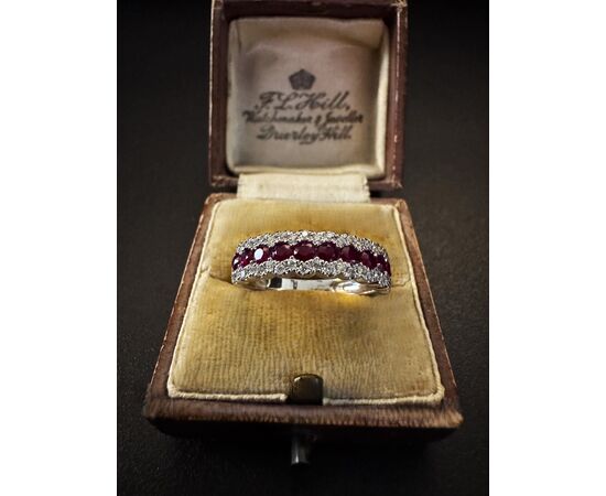Ring with Rubies and Diamonds