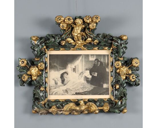 Piccola Cornice Barocca Veneto Inizio XVIII Secolo