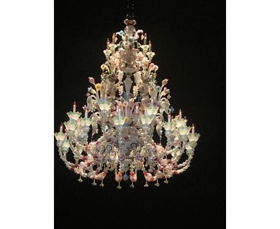 Murano glass chandelier 60 flames     