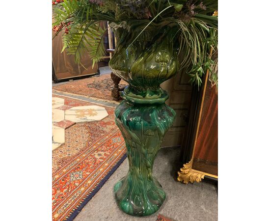 dars431 - liberty ceramic vase, size cm l 35 xh 102 x d. 30     