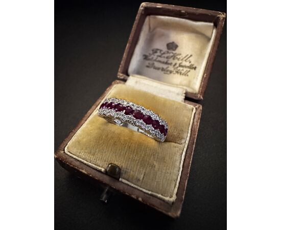 Ring with Rubies and Diamonds