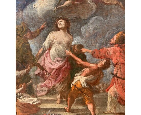 Neapolitan Master (17th-18th century) - Sketch for the martyrdom of Saint Agatha.