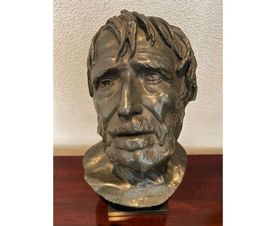 Testa di terracotta del philosofo SENECA