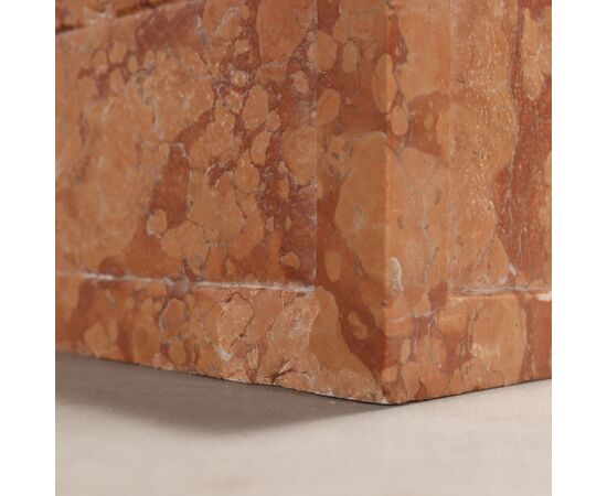 Decorative Column in Red Verona Marble, Italy, 20th Century