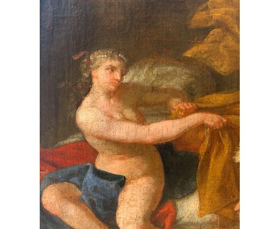 Neapolitan painter (17th century) - Joseph and Potiphar's Wife.