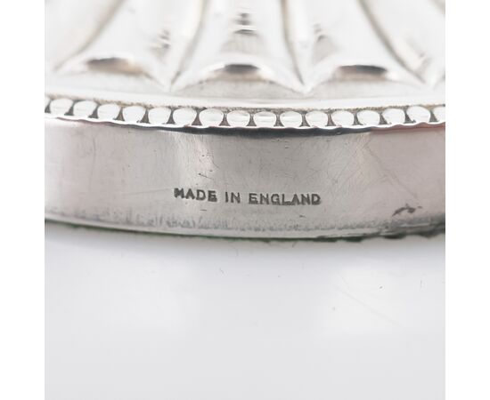 Pair of Queen Elizabeth II sterling silver candelabra, Roberts & Belk Ltd, Sheffield, 1973