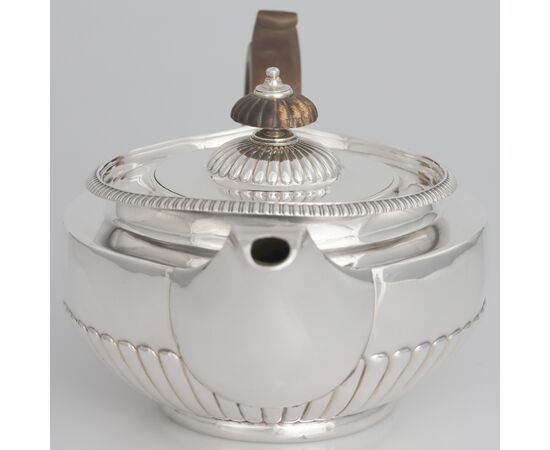 George III sterling silver teapot, Paul Storr, London, 1814