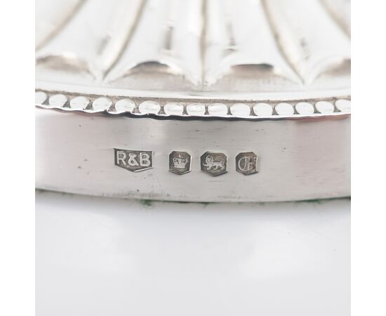 Pair of Queen Elizabeth II sterling silver candelabra, Roberts & Belk Ltd, Sheffield, 1973