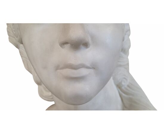 BUSTO IN MARMO BIANCO - MADAME DU BARRY - XIX SEC